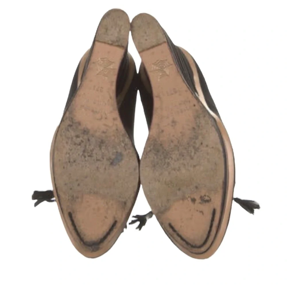 Charlotte Olympia Dark Academia Wednesday Adams Martha Wedge Oxfords